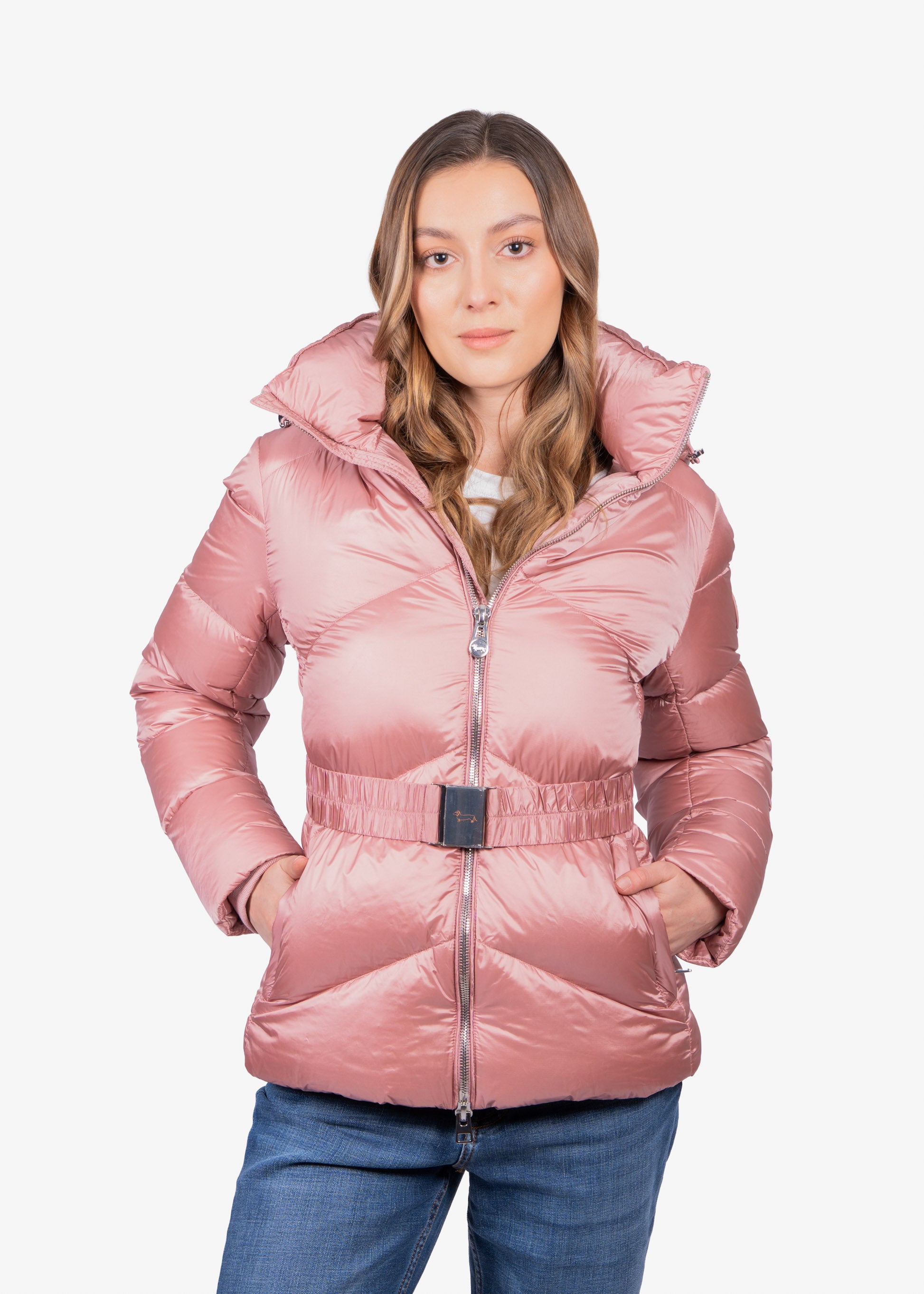 Chaqueta Dama Palo Rosa Nylon H&B