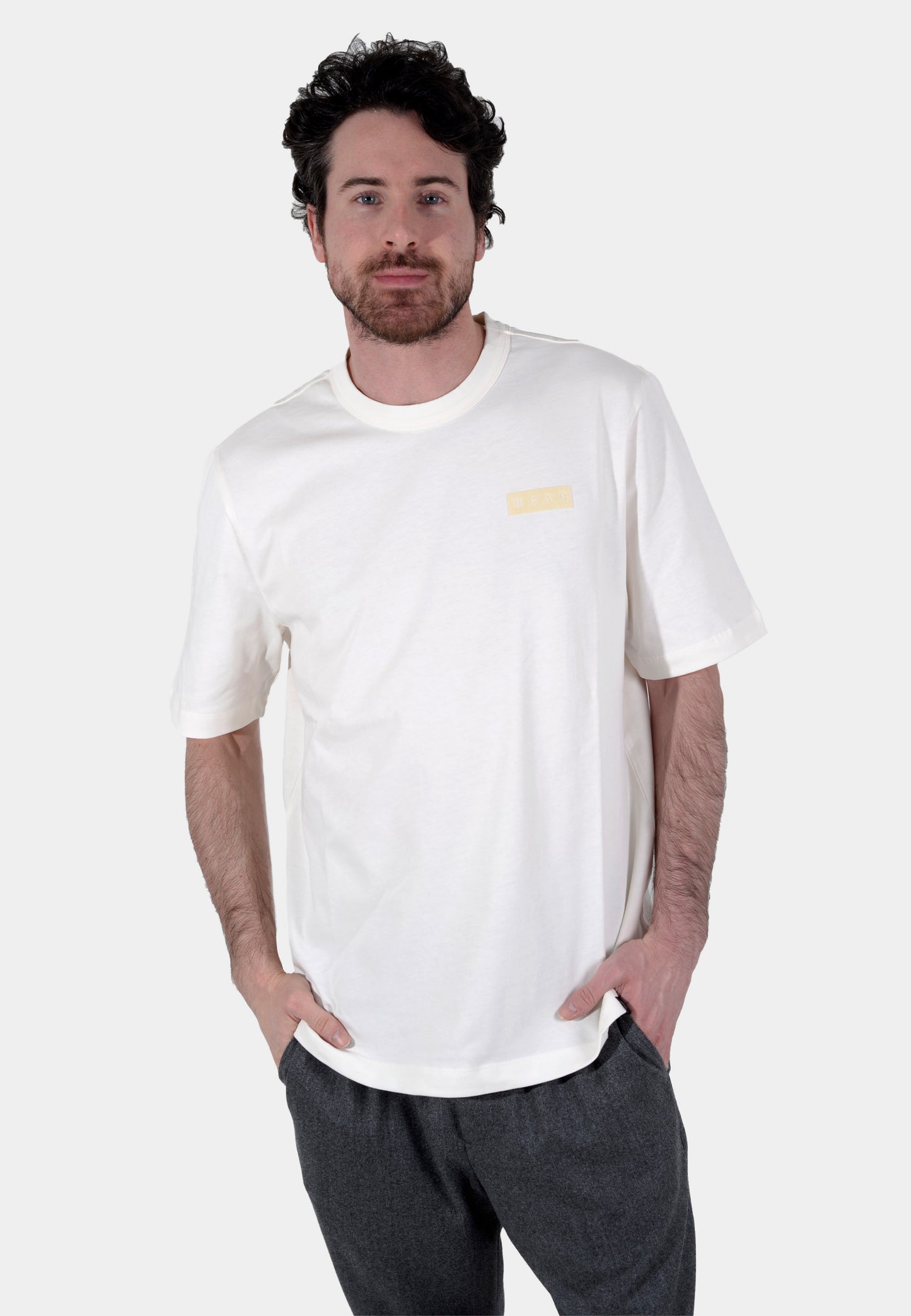 CAMISETA-TSHIRT BOGGI BEIGE ALGODON (23A031701)