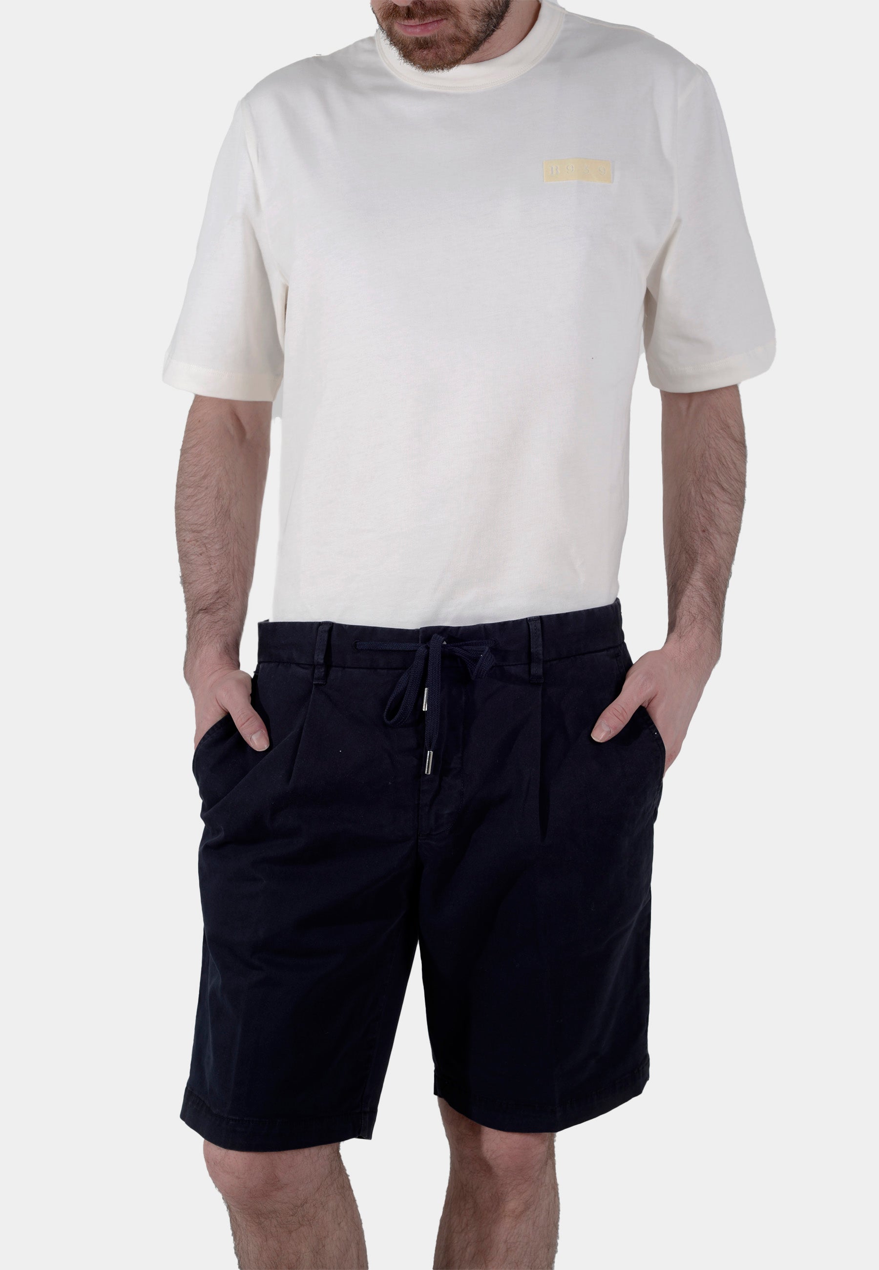 BERMUDAS BOGGI AZUL ALG + ELAS (23A054203)