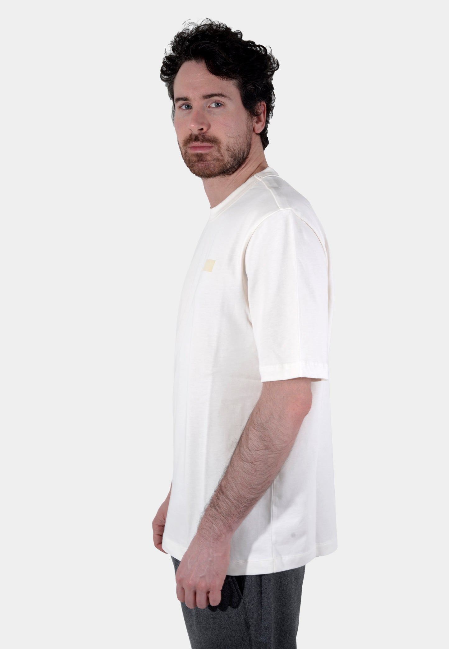 CAMISETA-TSHIRT BOGGI BEIGE ALGODON (23A031701)