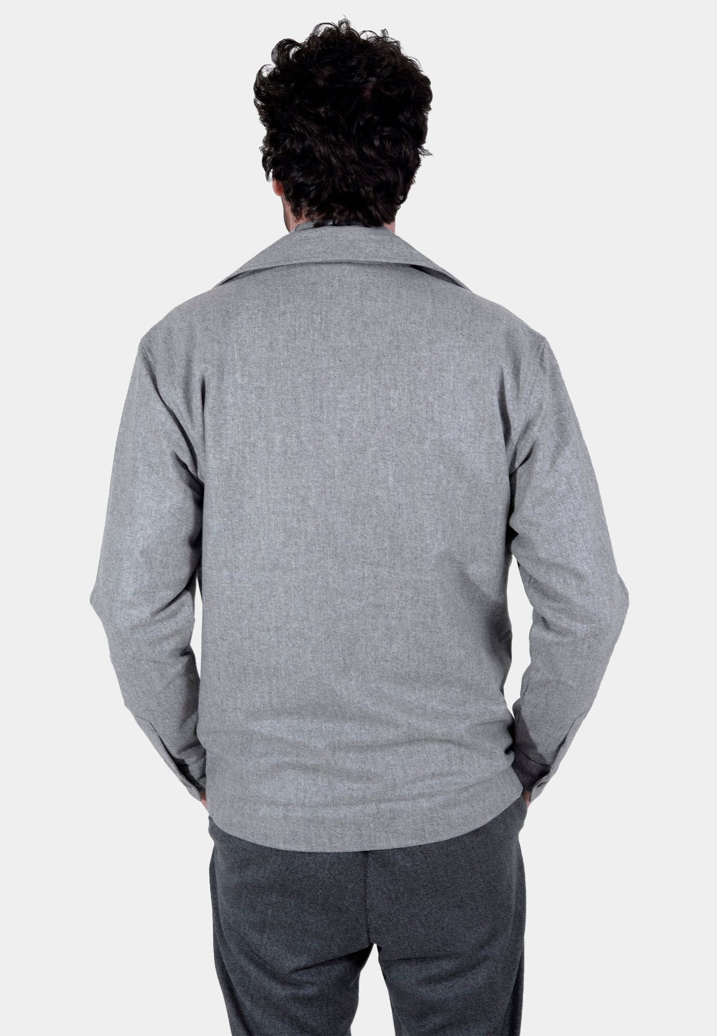 CHAQUETA BOGGI GRIS LANA T-S IM869 (23A027601)
