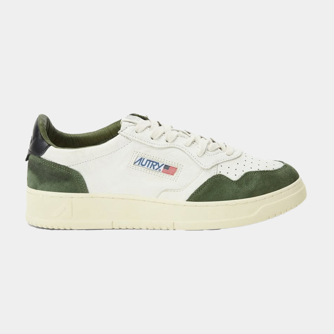 TENIS AUTRY BLANCO VERDE CUERO (A1UNAULMGS22)