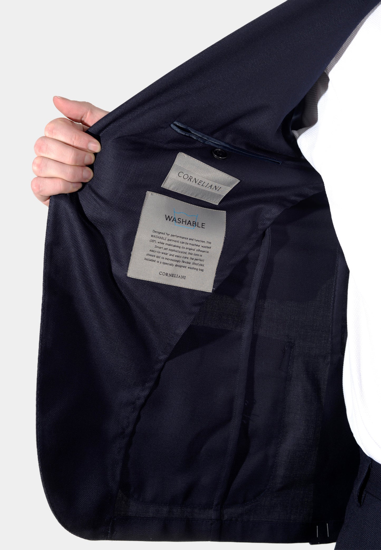 TRAJE CORNELIANI + BOLSA AZUL LANA (91N700-3118318-001)