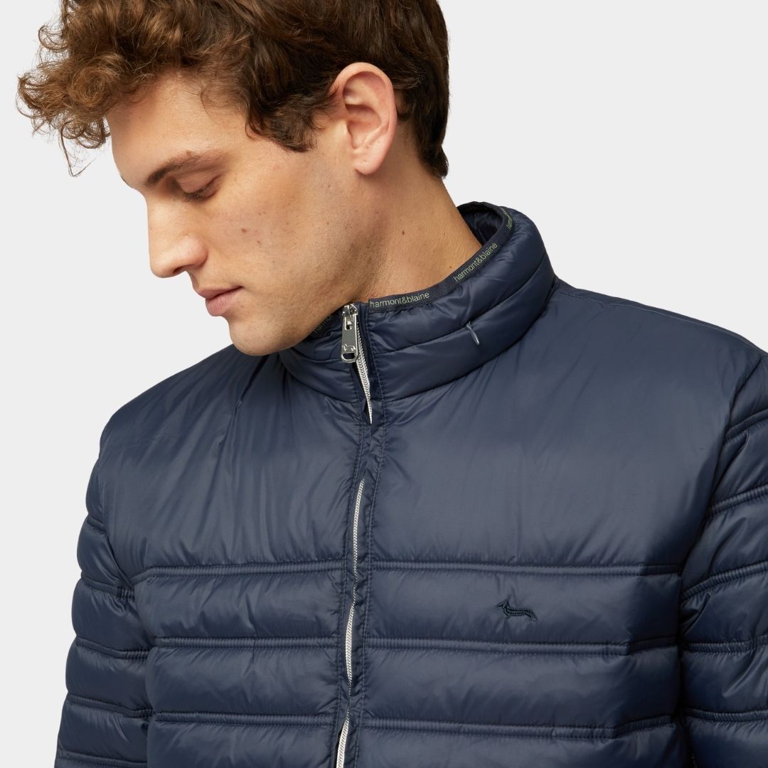 CHAQUETA HARMONT & BLAINE AZUL ALGODÓN (K0L1890405952-801)