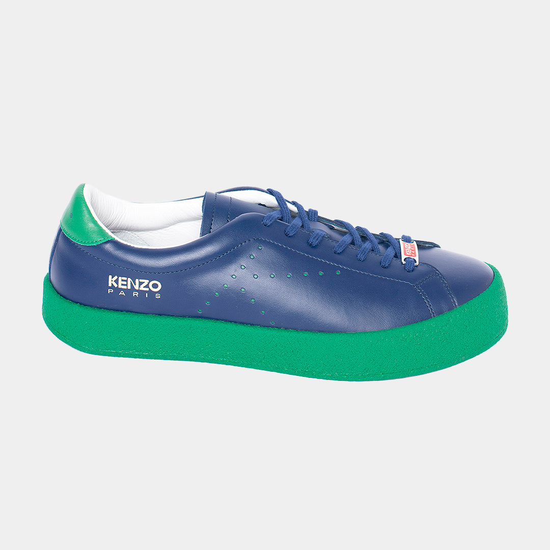 TENIS KENZO CABALLERO AZUL CUERO FC65SN030L50 77 Le Collezioni