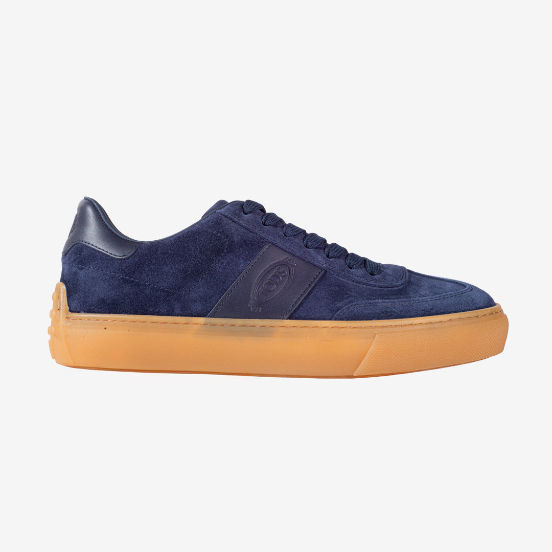 Tenis Hombre en Gamuza Azul Marino T.