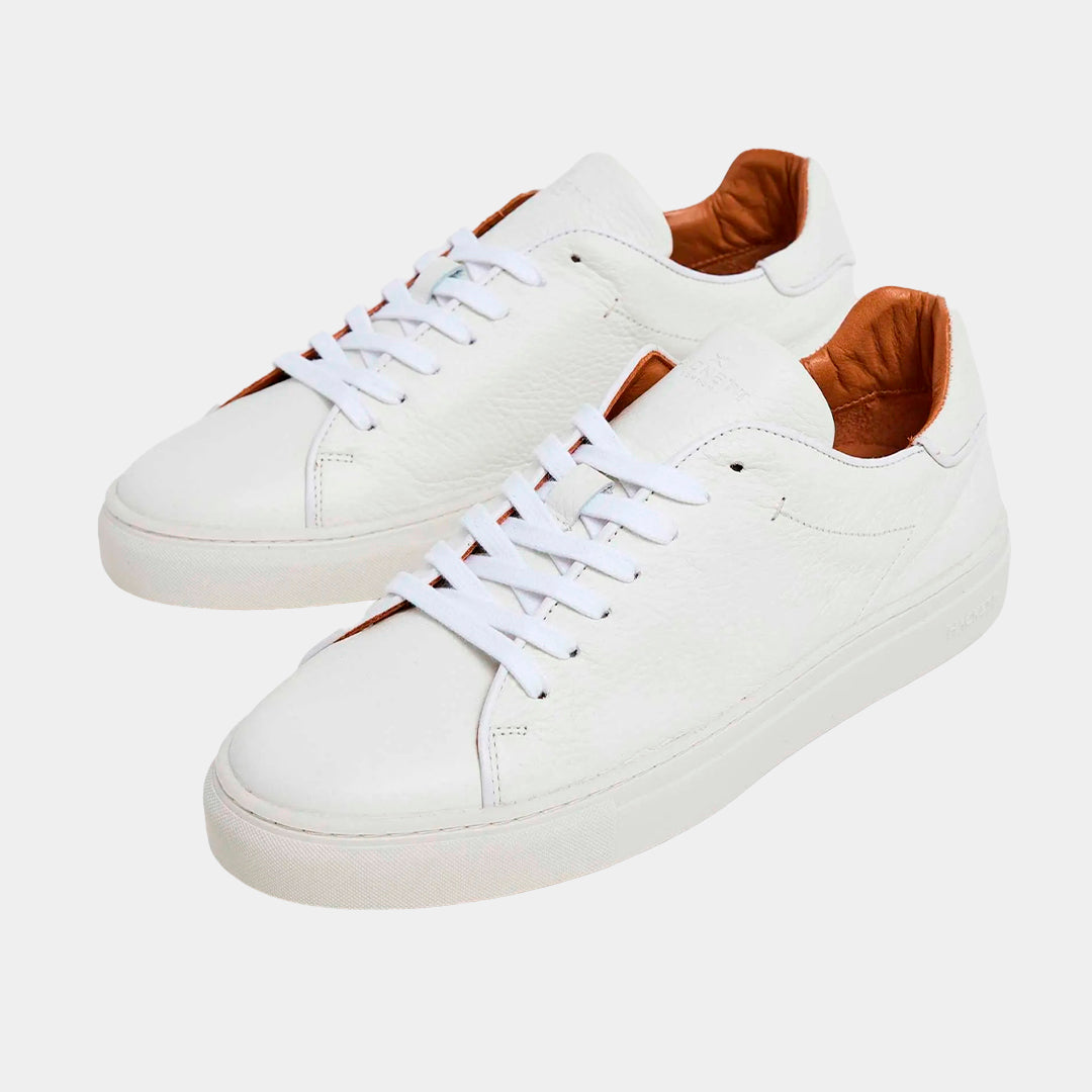 TENIS HACKETT LONDON BLANCO CUERO + POLYURE (HMS21374-800)