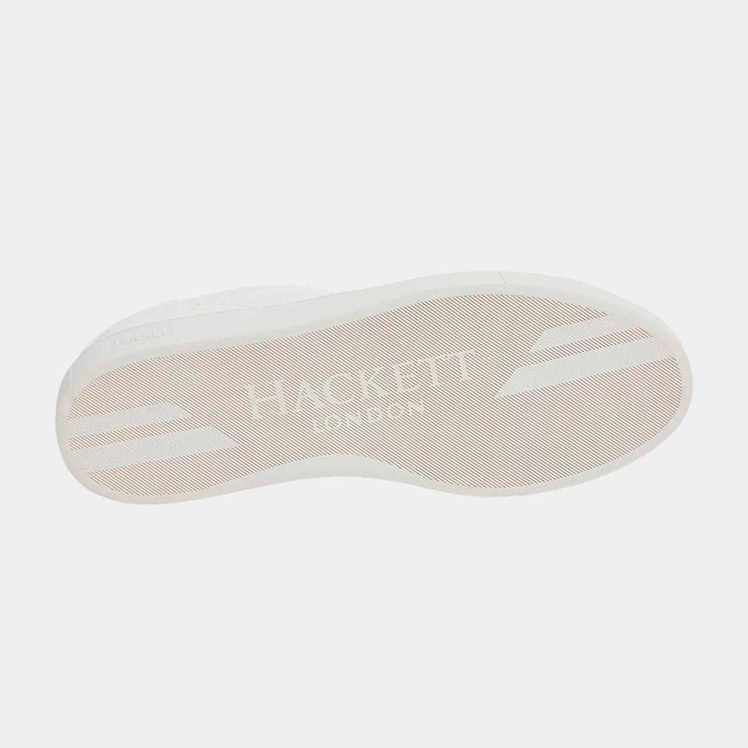 TENIS HACKETT LONDON BLANCO CUERO + POLYURE (HMS21374-800)