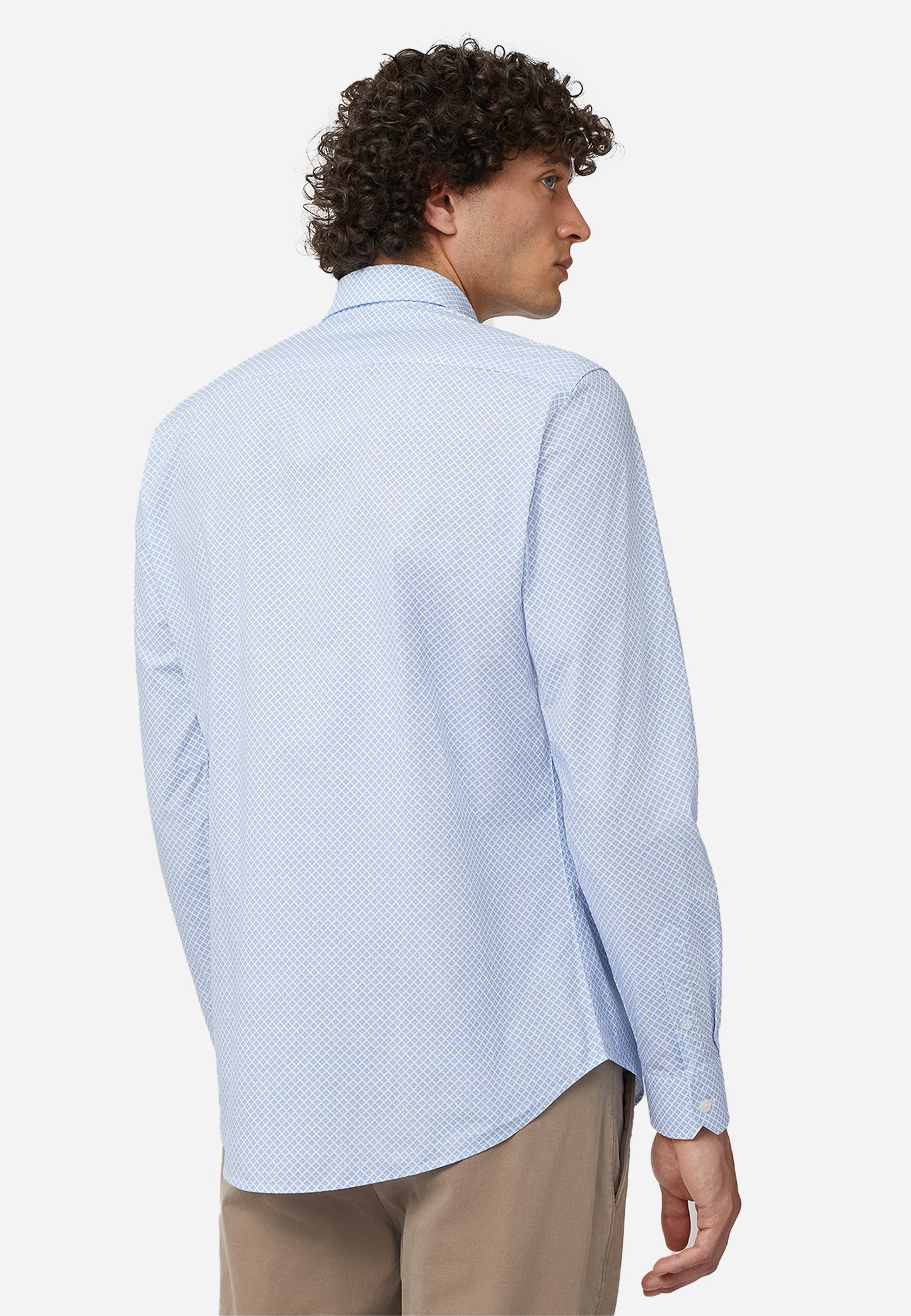 CAMISA SPORT HARMONT & BLAINE AZUL FIG ALGODON (CNM026012984I-810)