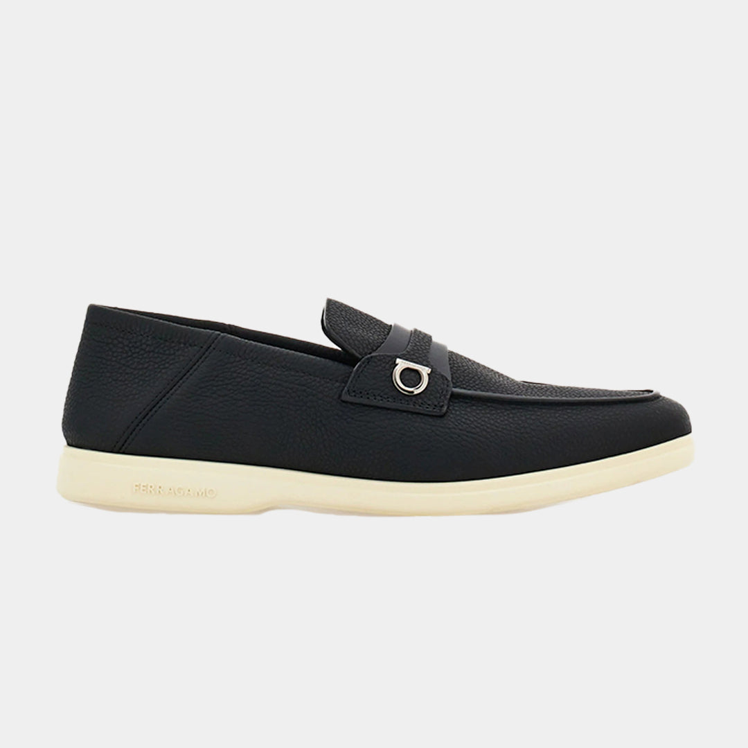 Zapato Mocasines Desestructurados Gancini Negro S.F.