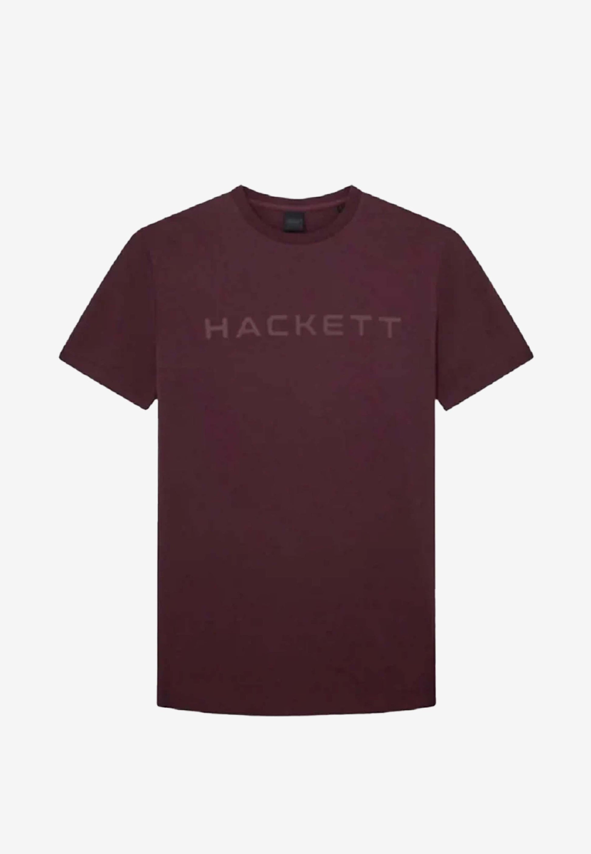 CAMISETA T-SHIRTS HACKETT VINOTINTO 100% COTTON (HM500713-294)