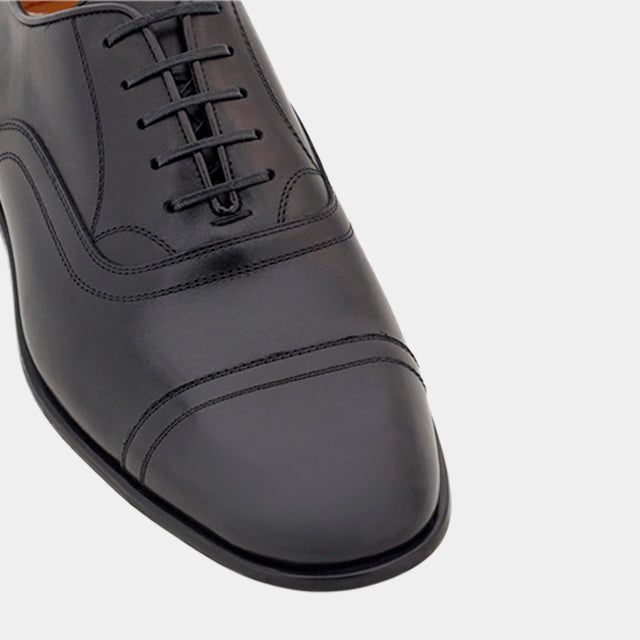 ZAPATO FERRAGAMO NEGRO CUERO (775110-CORTEZ)