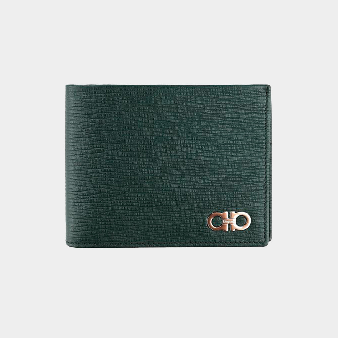 Billetera Gancini Hombre en Color Verde S.F.