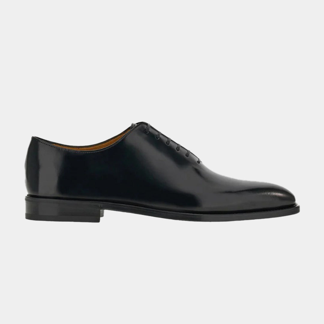 ZAPATO FERRAGAMO NEGRO BRILLANTE CUERO (760172-GEOFFREY)