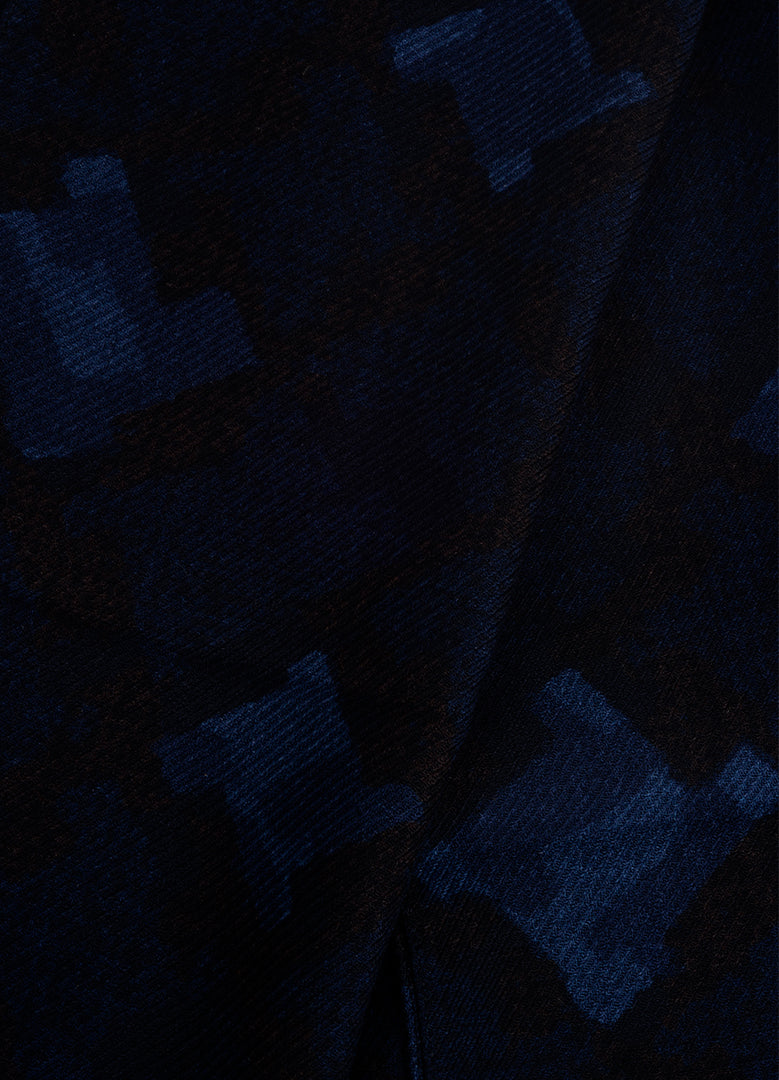 BUFANDA BOGGI AZUL/NEGRO LANA (23A06001)