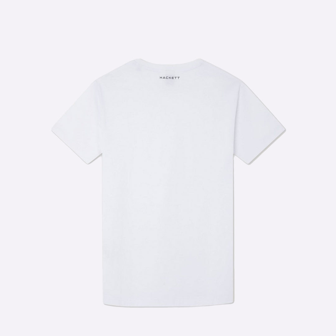 CAMISETA-TSHIRT HACKETT LONDON BLANCO ALGODON (HM500780-800)
