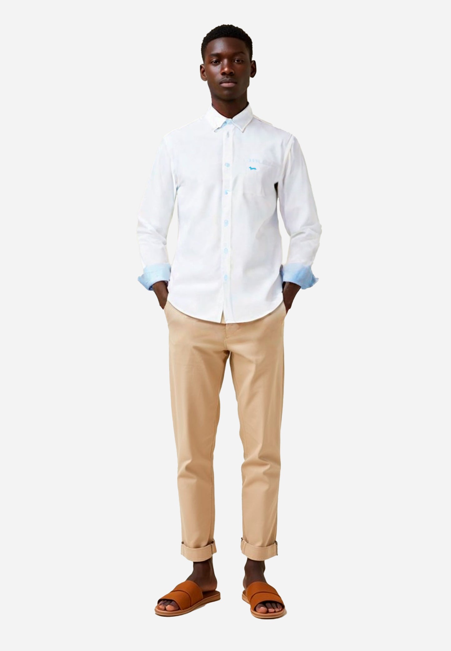 CAMISA SPORT HARMONT & BLAINE BLANCO ALGODON (CRM500011760B)
