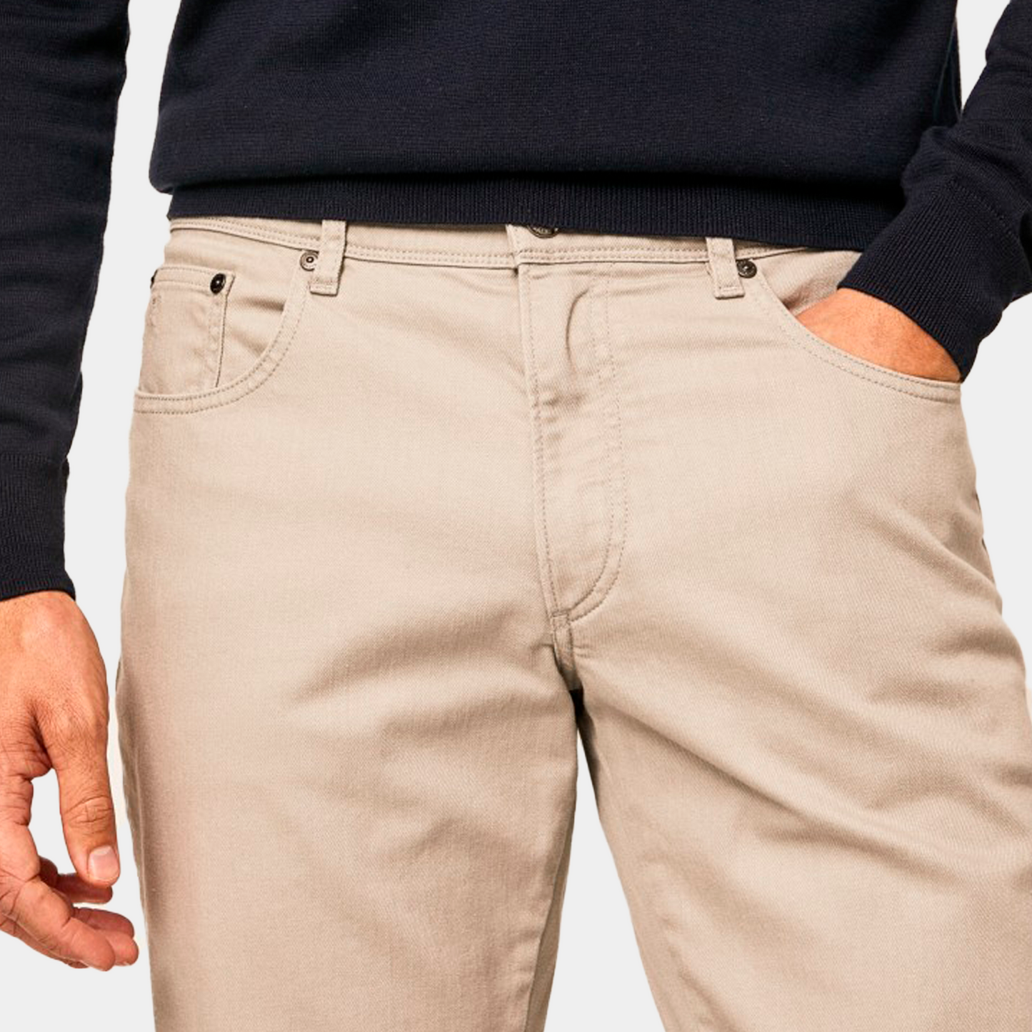 PANTALON HACKETT GRIS 99% COTTON, 1% ELASTANE (HM212429R-836)