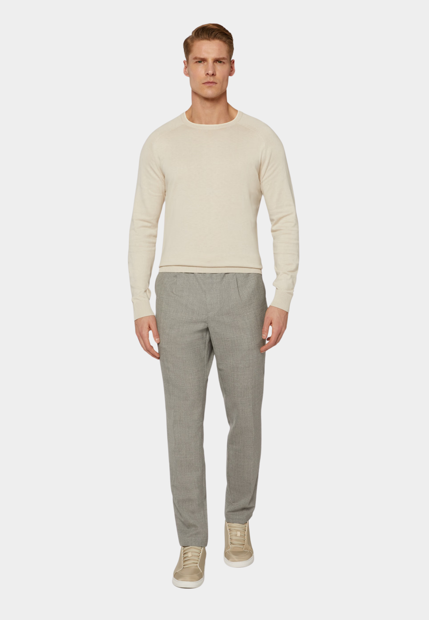 PANTALON BOGGI GRIS LANA