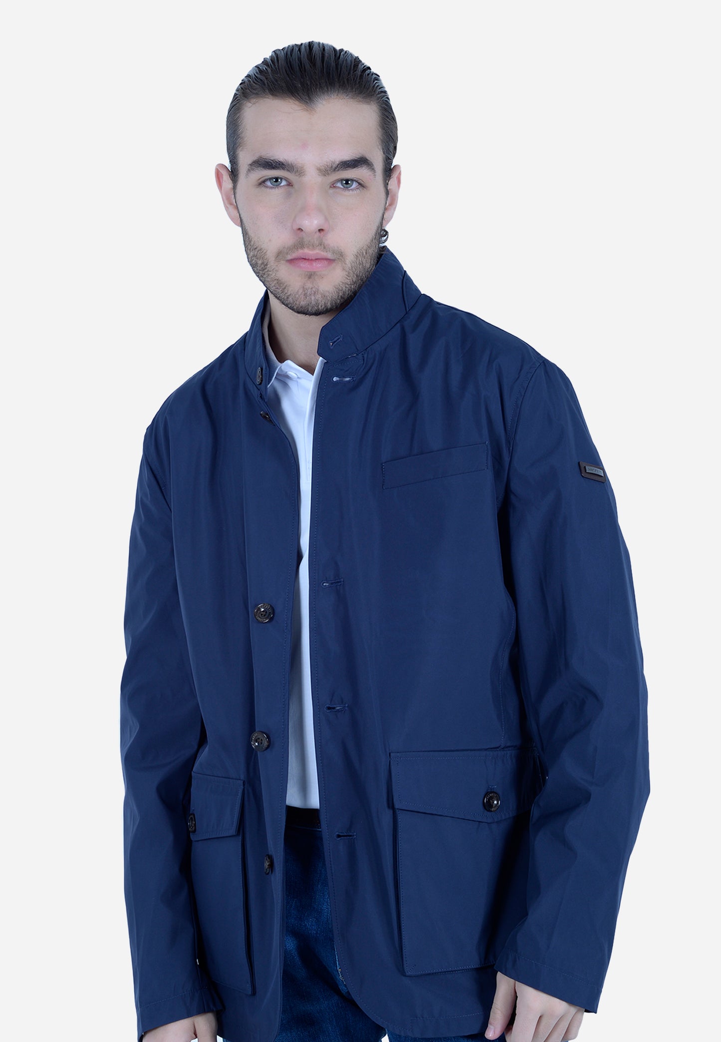 CHAQUETA HACKETT LONDON AZUL POLI + LANA (HM403079-595)