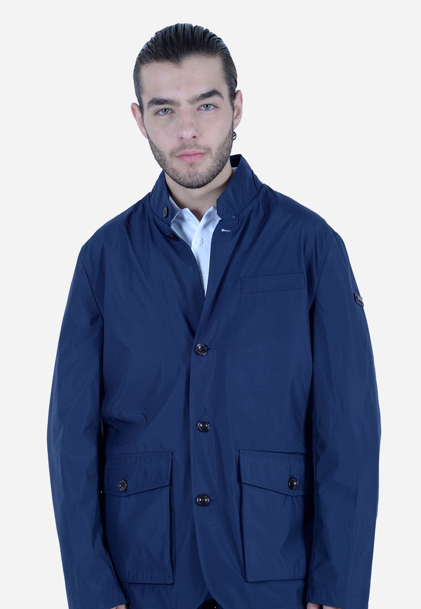 CHAQUETA HACKETT LONDON AZUL POLI + LANA (HM403079-595)