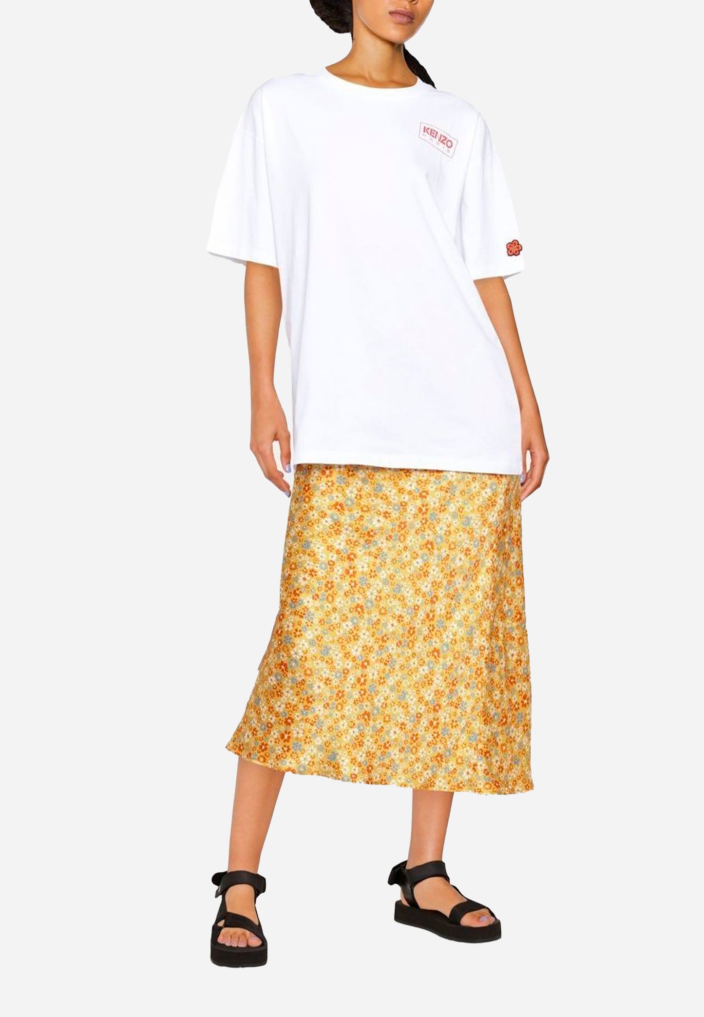 CAMISETA-TSHIRT KENZO DAMA BLANCO ALGODON (FC62TS0094SG-01)