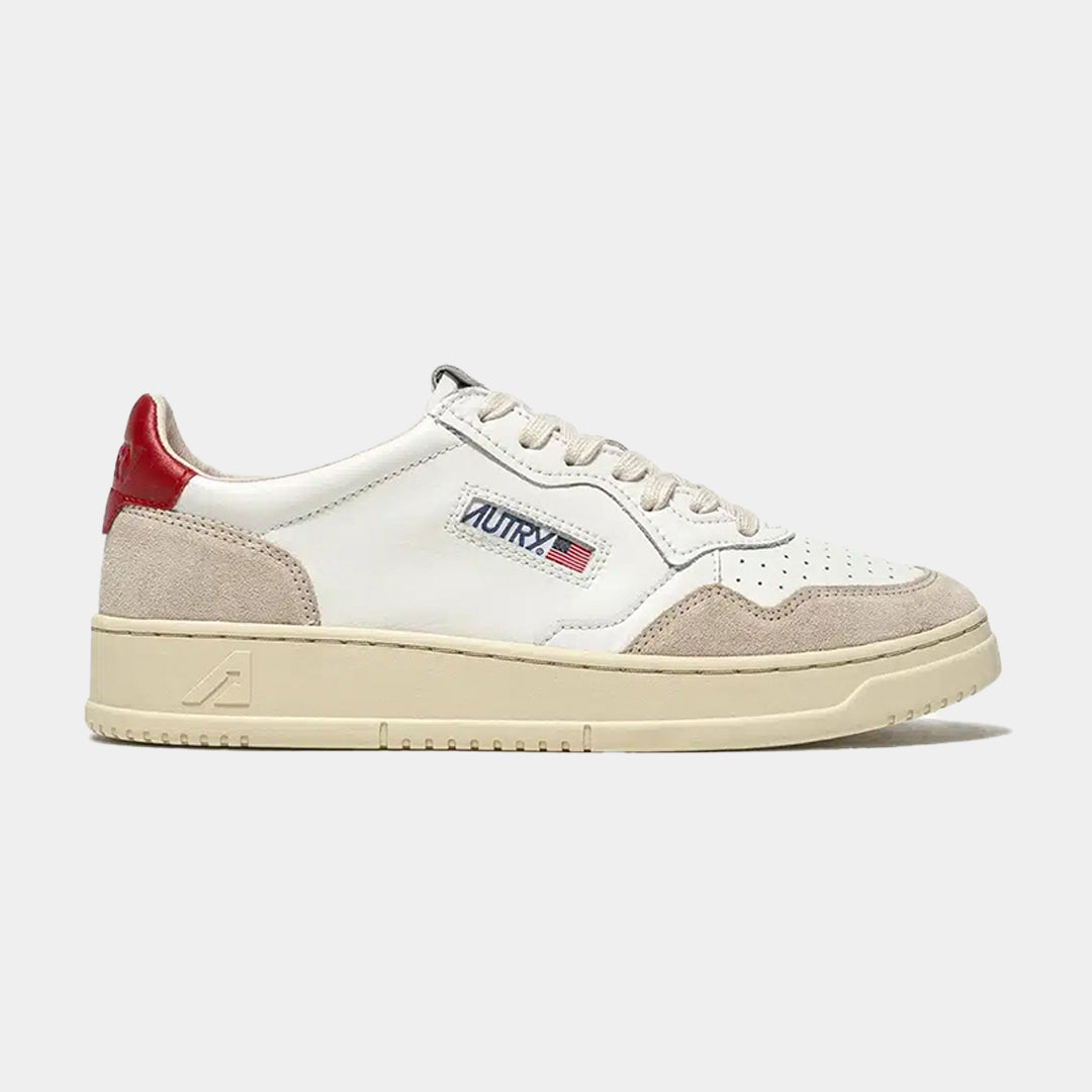 TENIS AUTRY DAMA BLANCO/ROJO CUERO (A1UNAULWLS43)
