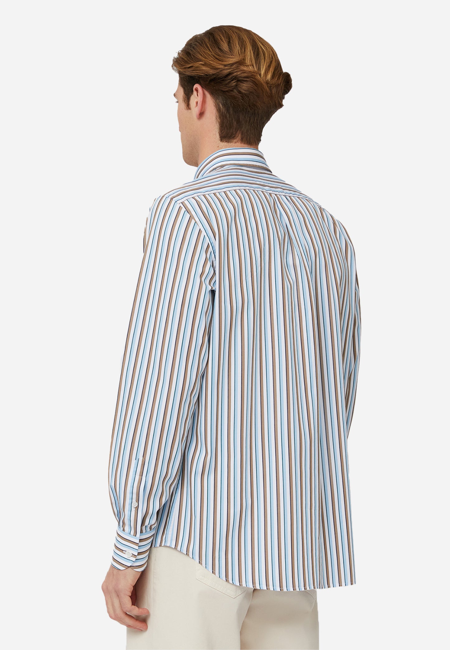 CAMISA SPORT HARMONT & BLAINE AZUL CAFE ALGODON (CRM001012970M-810)