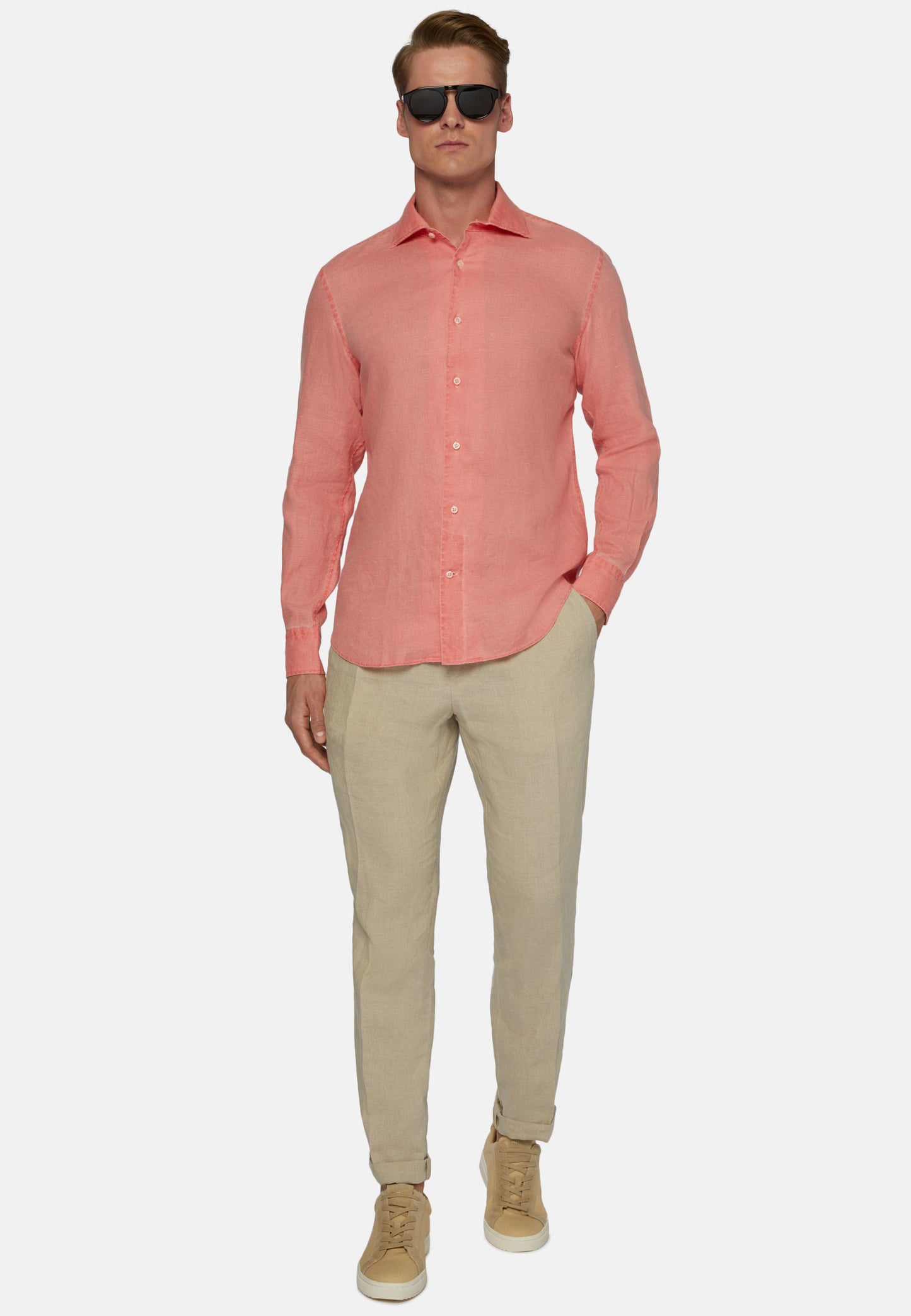 CAMISA SPORT BOGGI SALMON LINO ALGODON (23P042702)