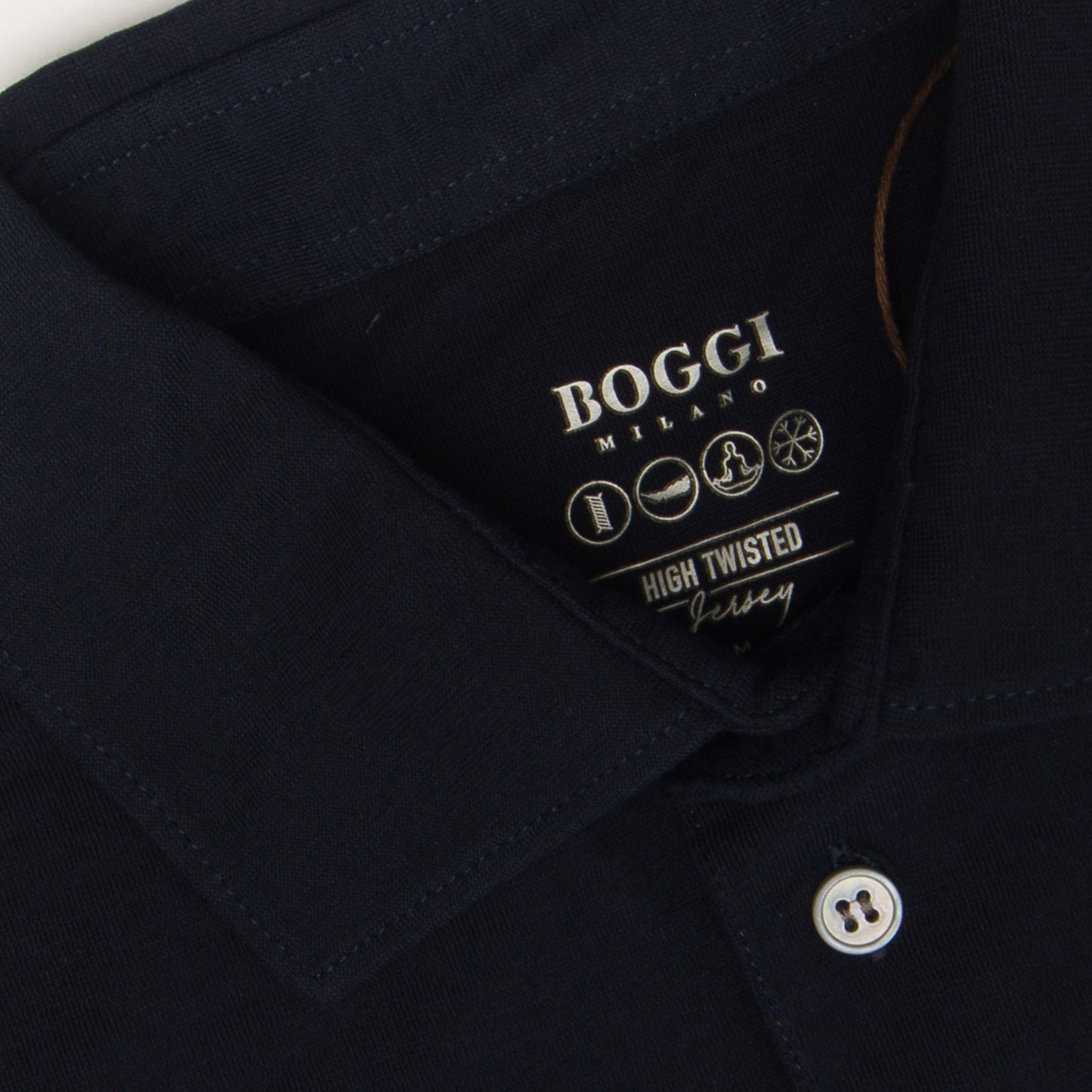 CAMISETA POLO BOGGI AZUL ALGODON (23P045301)
