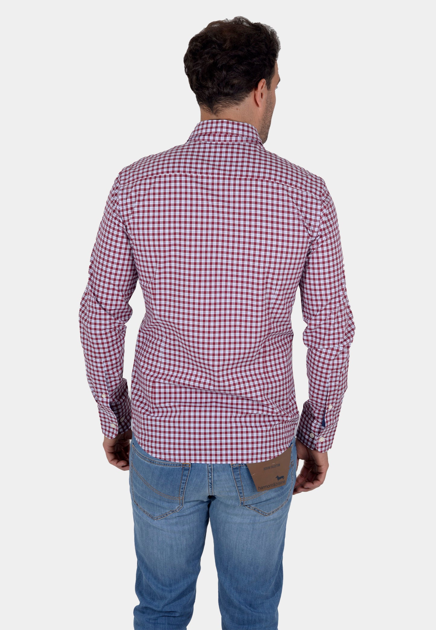 CAMISA HACKETT ROJO/CUADS (HM309186-2AK)