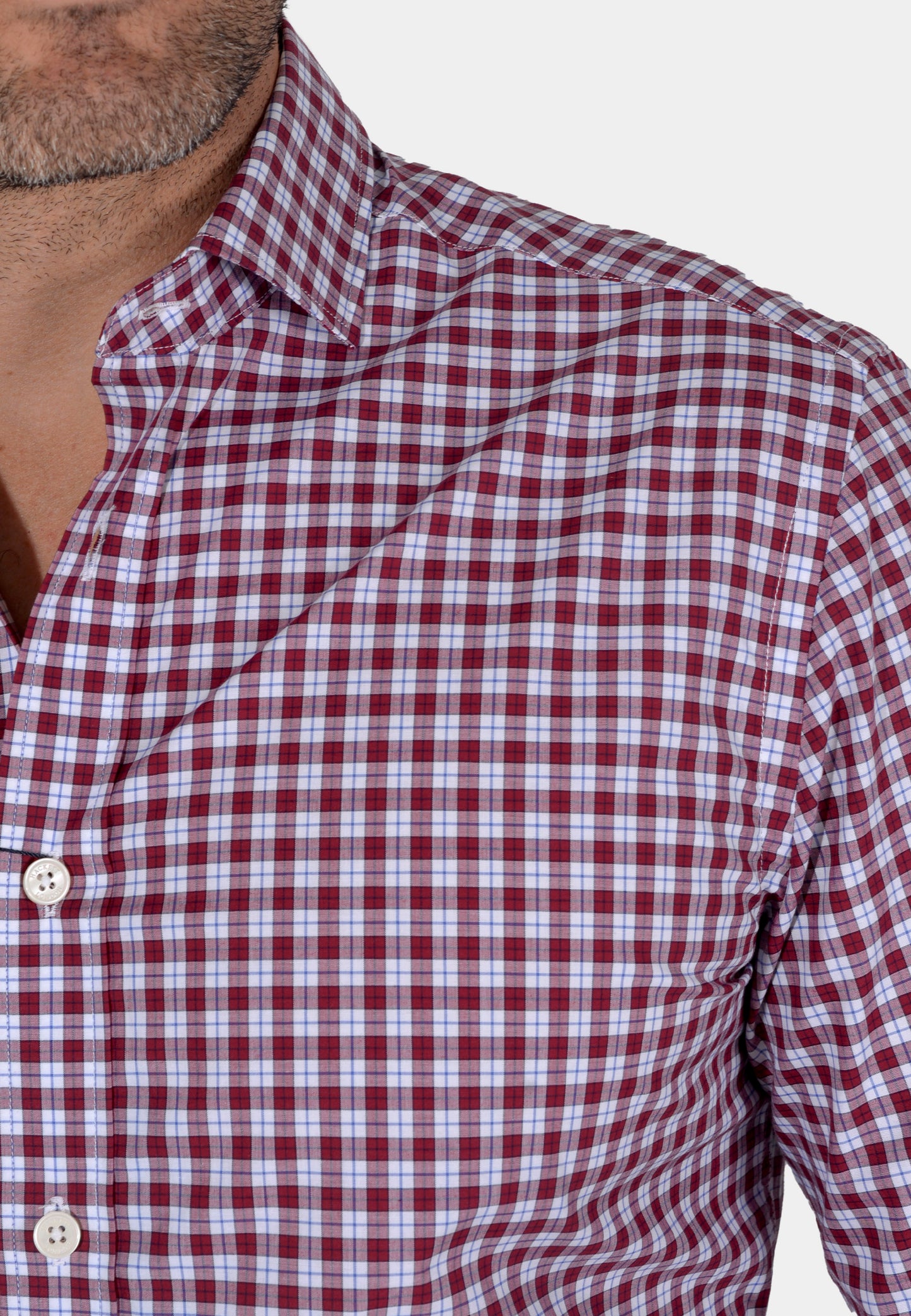 CAMISA HACKETT ROJO/CUADS (HM309186-2AK)