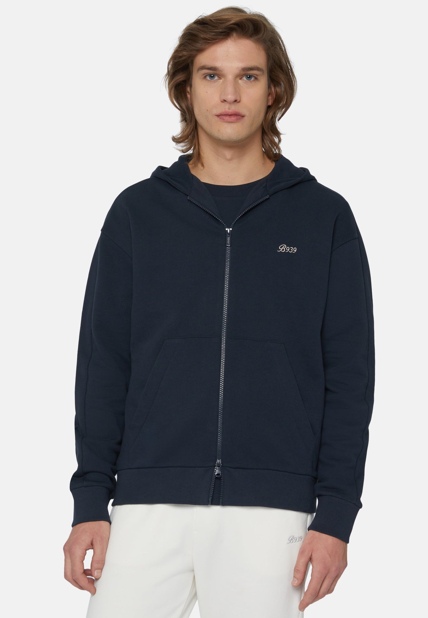 HOODIE BOGGI AZUL ALGODON