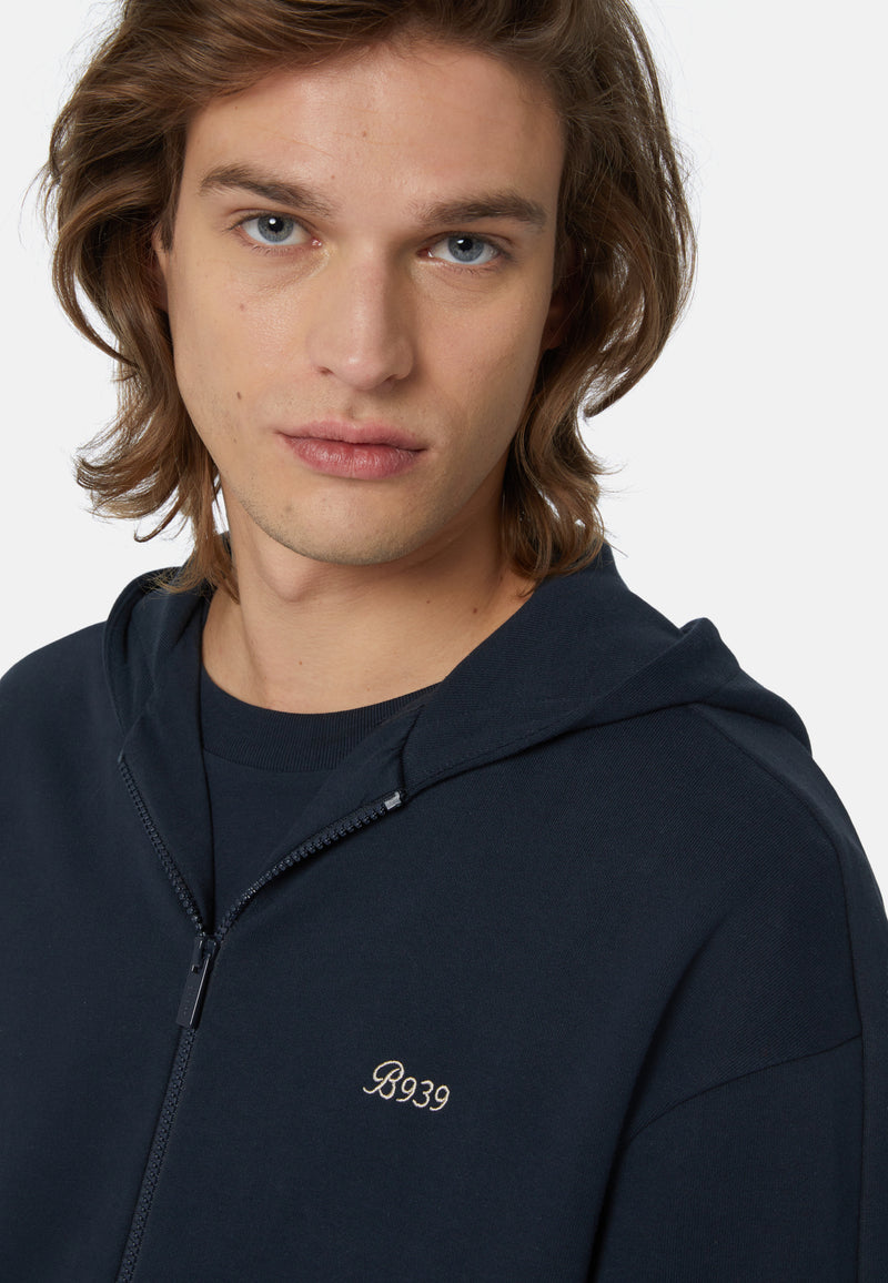 HOODIE BOGGI AZUL ALGODON