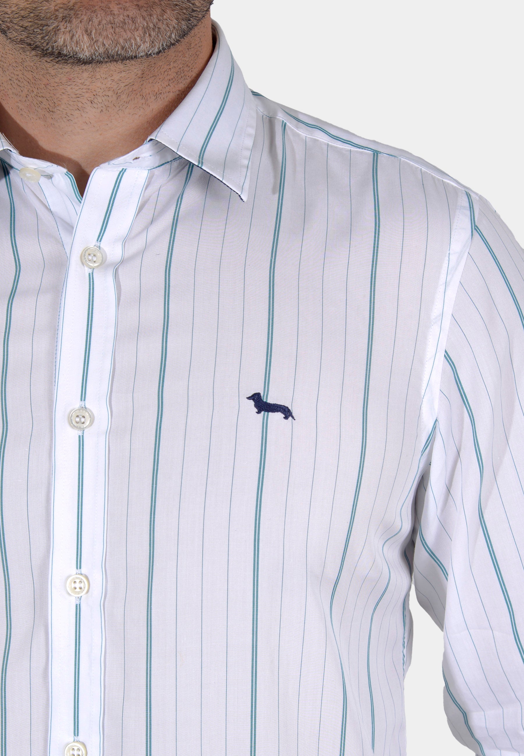 Camisa Rayas Náuticas Blanco Multicolor H&B