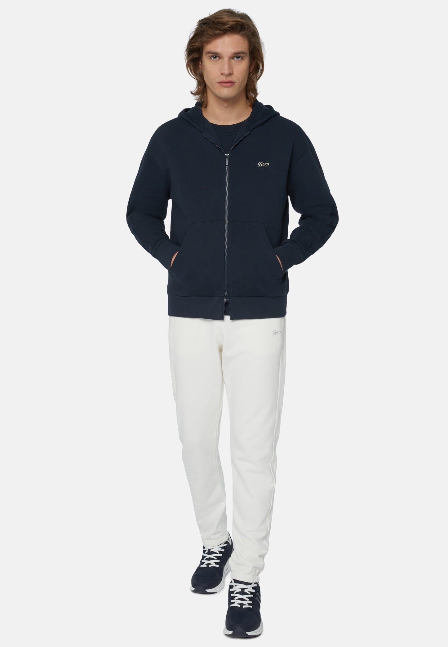 HOODIE BOGGI AZUL ALGODON