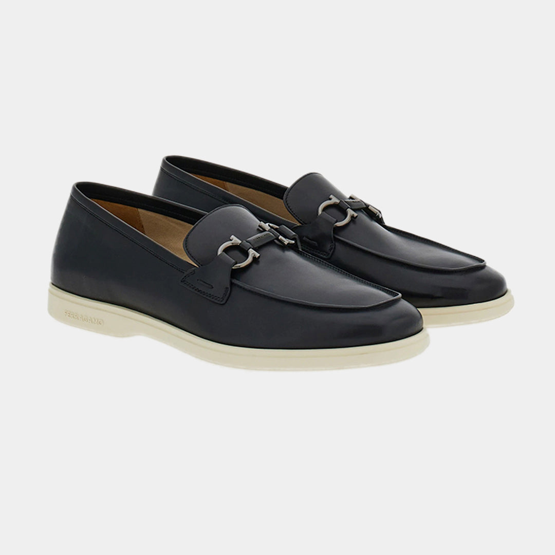Zapato Mocasines Driver Negro en Cuero