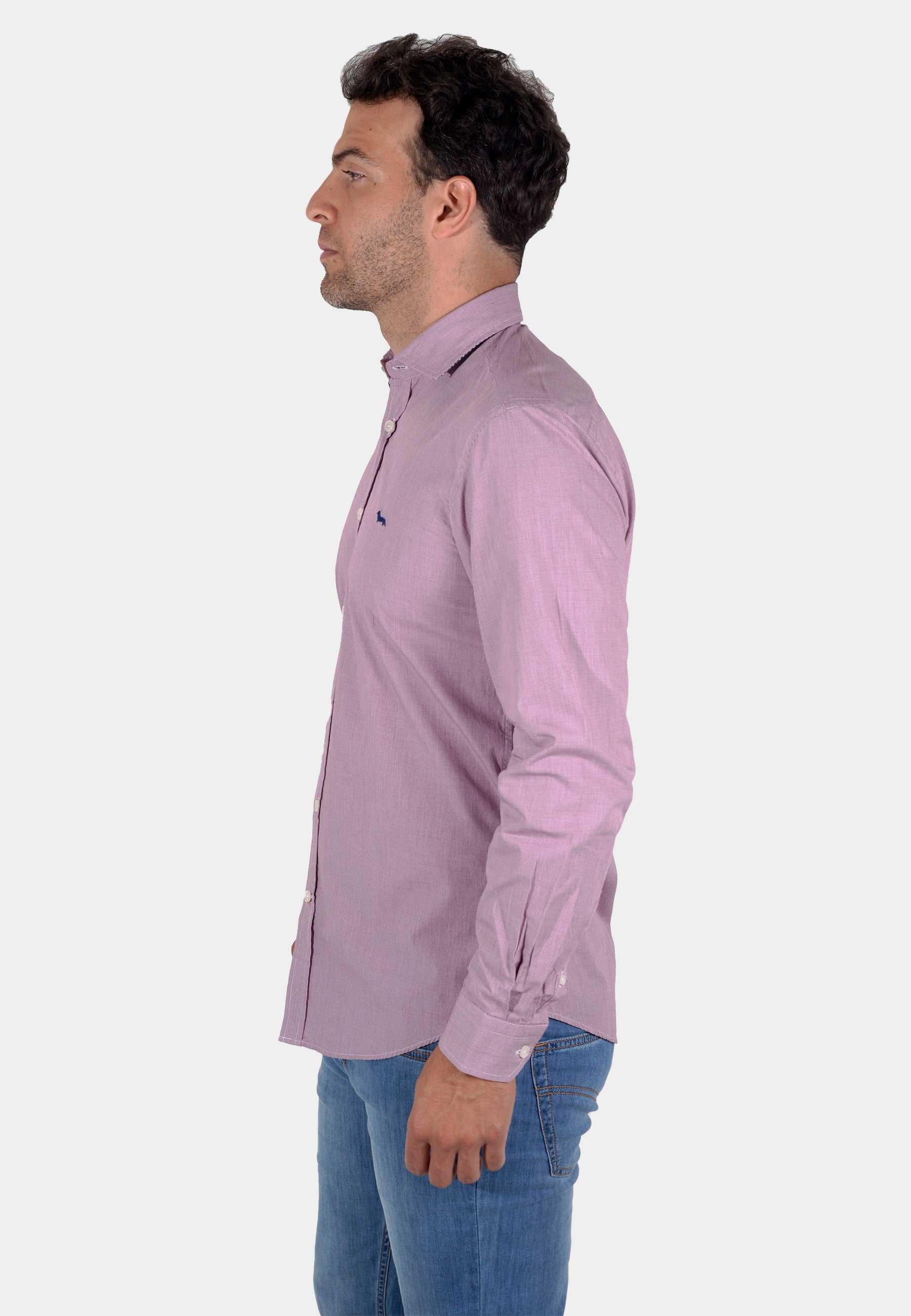 Camisa Hombre Rosado Pastel H&B