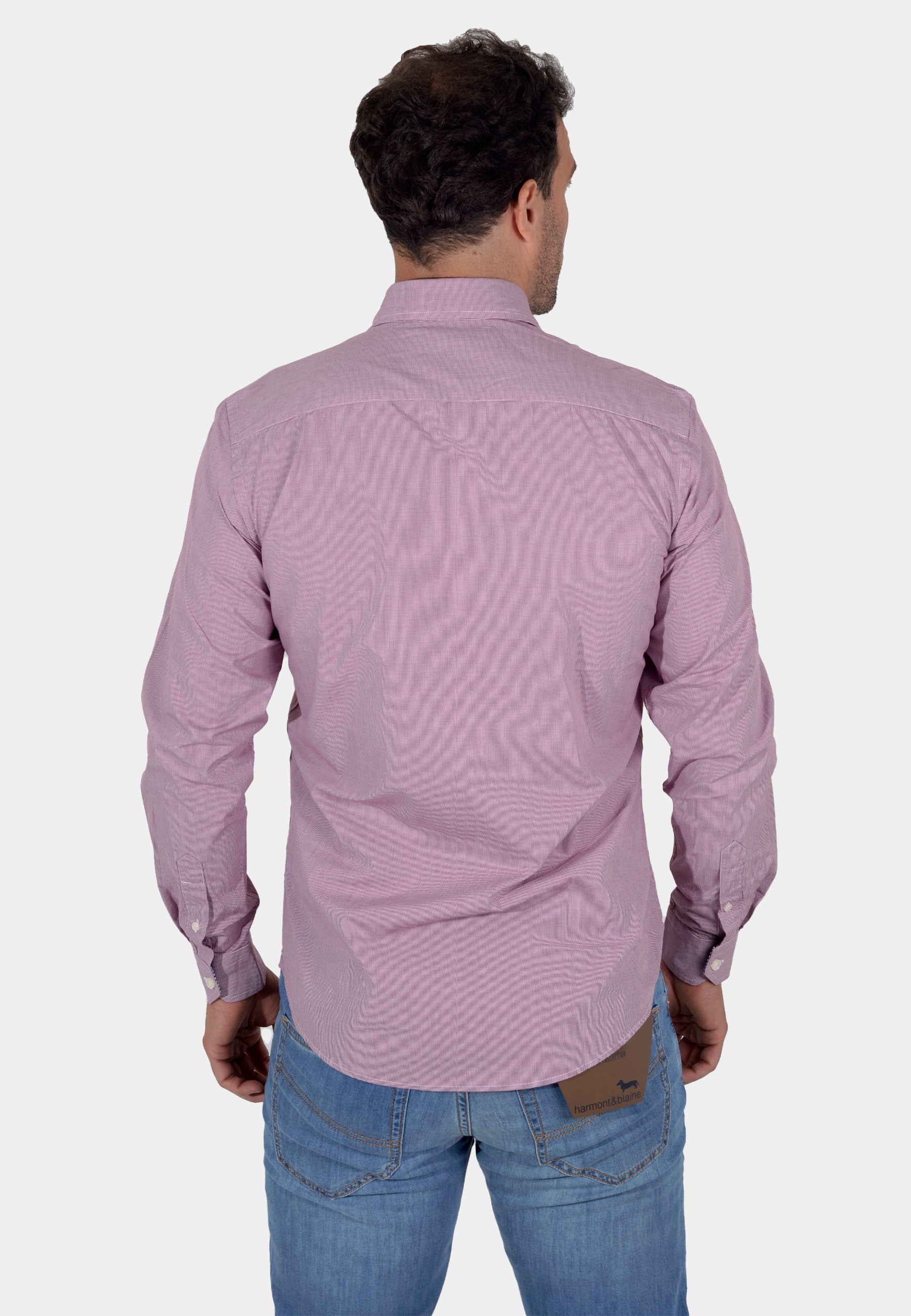 Camisa Hombre Rosado Pastel H&B