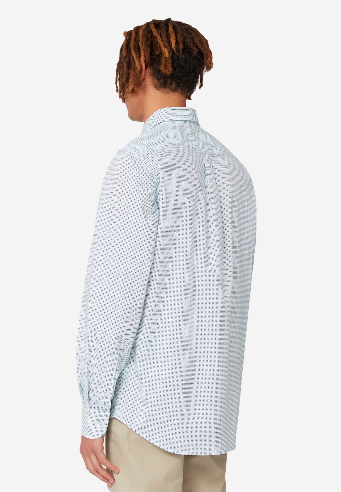 CAMISA SPORT HARMONT & BLAINE PTOS VERDE ALGODON (CRM026012987M-674)
