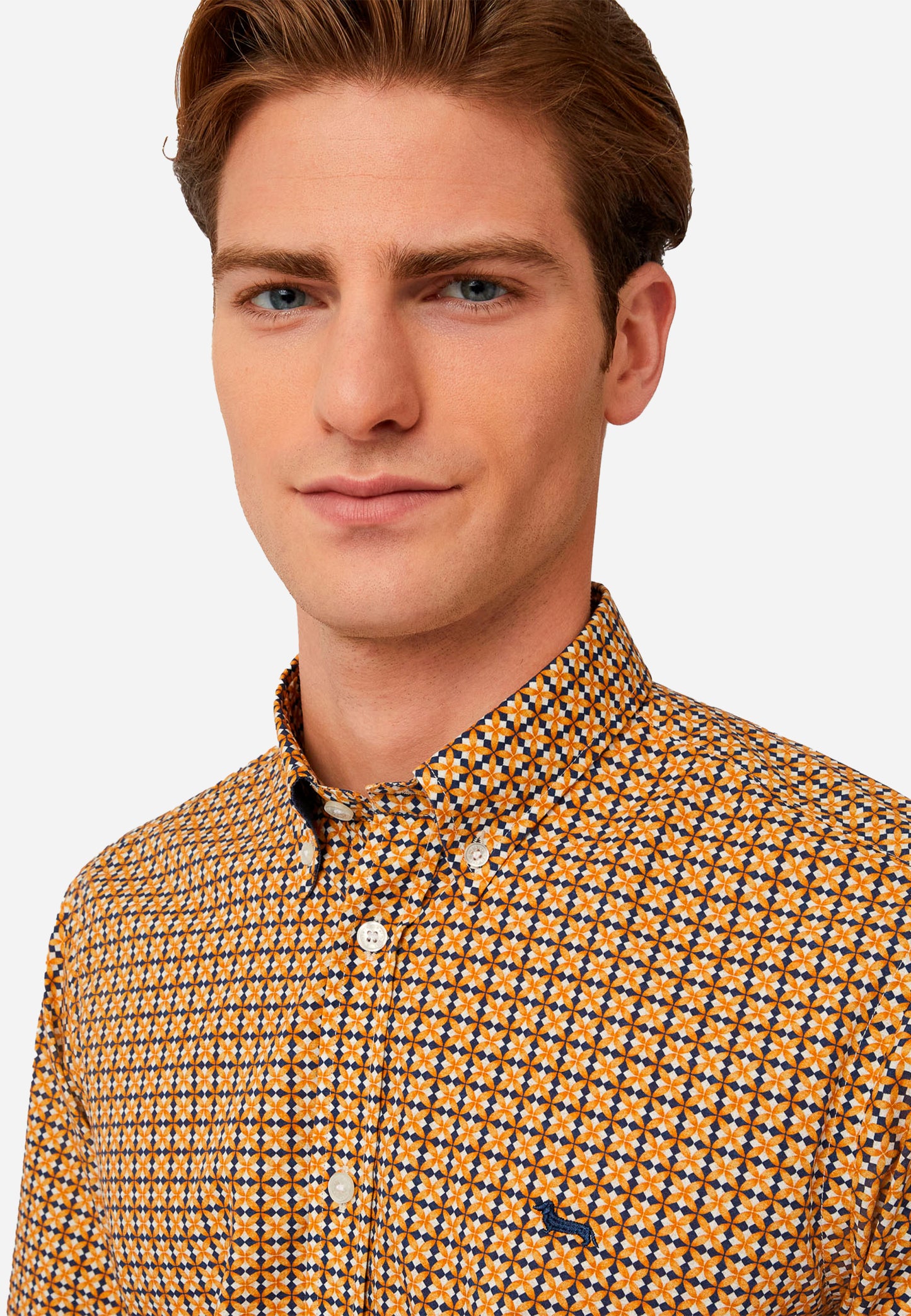 CAMISA SPORT HARMONT & BLAINE AMARILLO ALGODON (CRM026013016M-307)