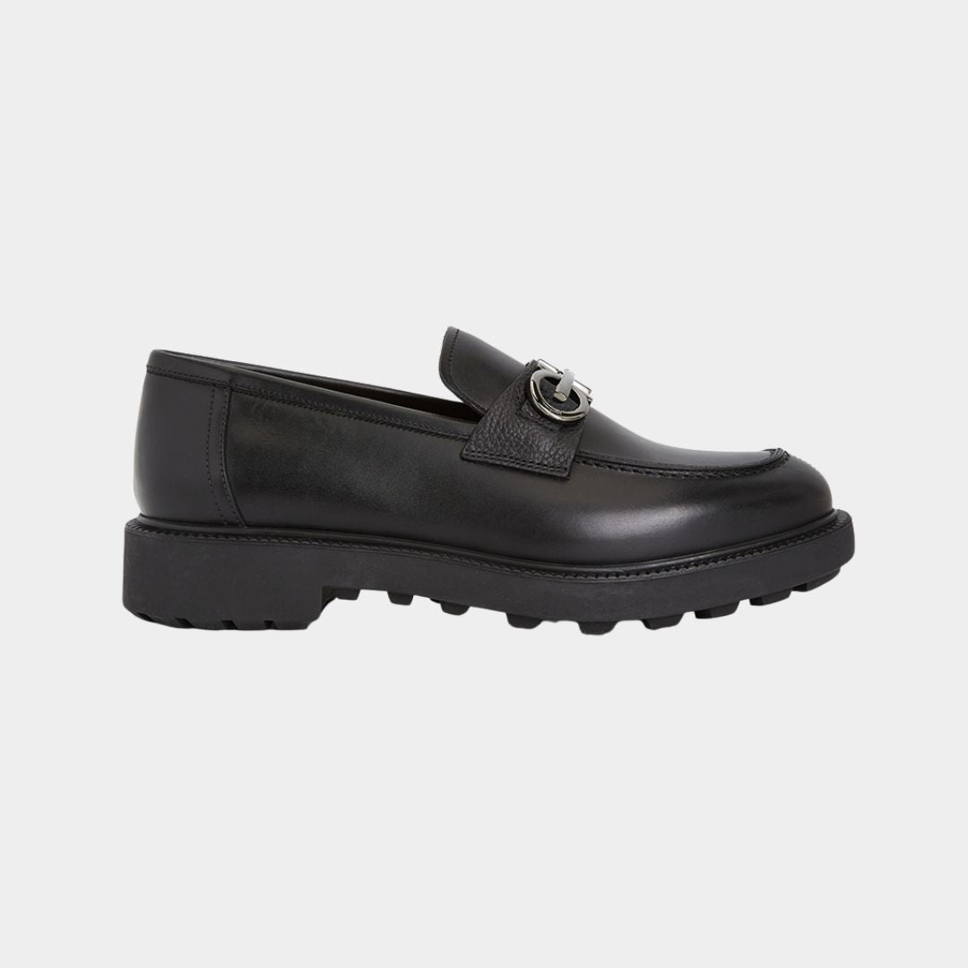 Zapato Mocasines Galles Negro en Cuero – Le Collezioni