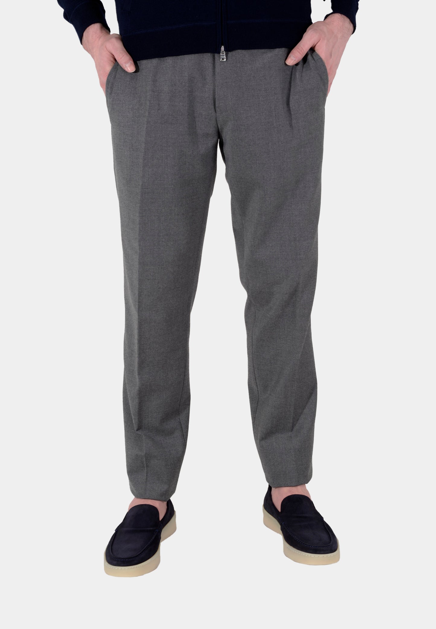 PANTALON BOGGI GRIS POLIES + LANA + ELAS T-48 (23A063702)
