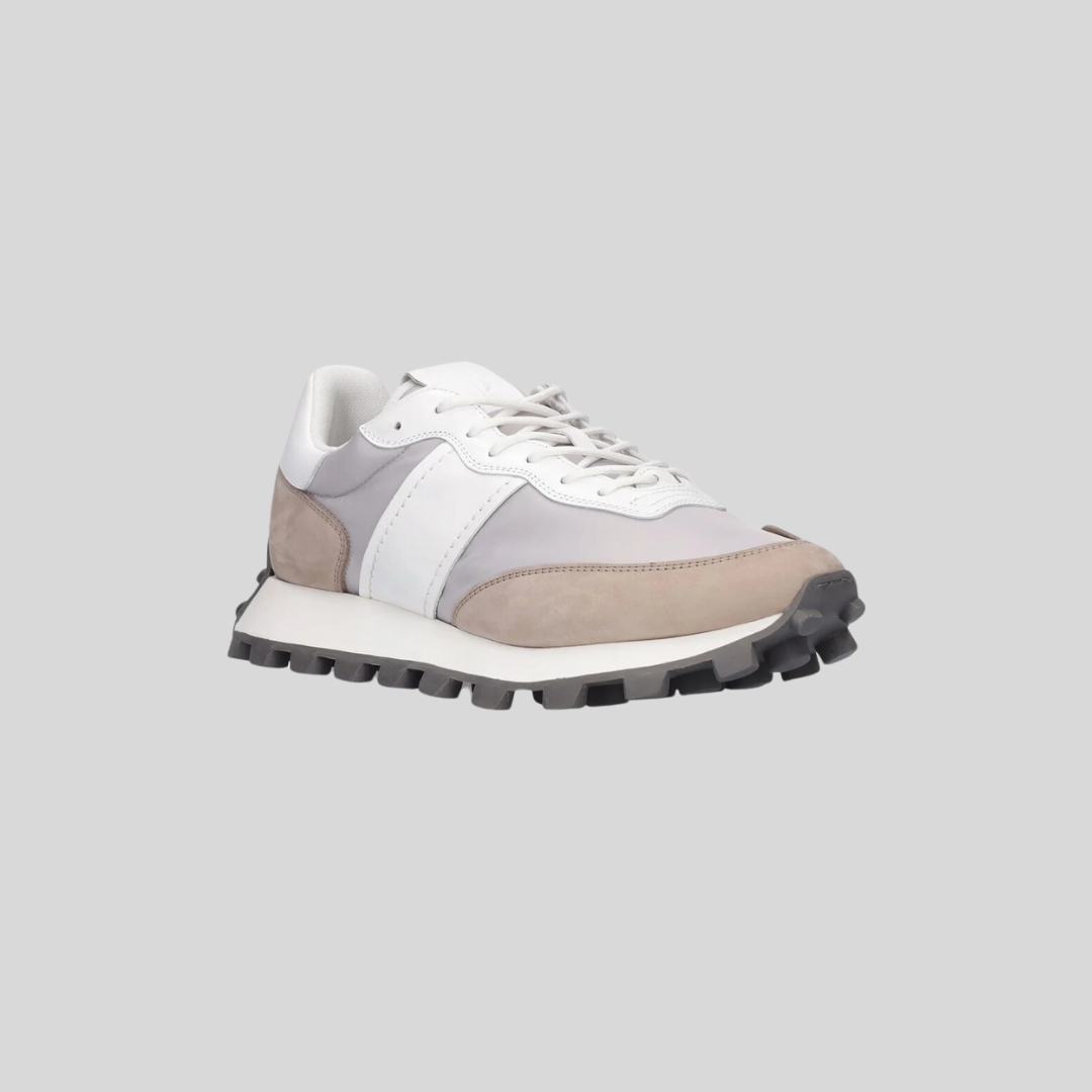 TENIS TOD'S CABALLERO GRIS/ BLANCO TEXTIL CUERO (XXM25K0FL90DQJBI24)
