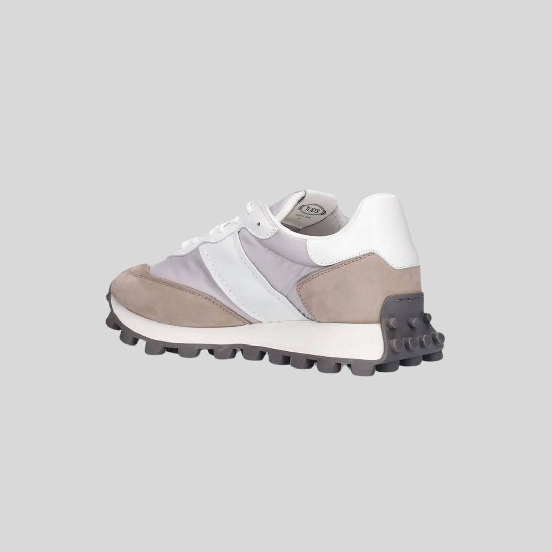 TENIS TOD'S CABALLERO GRIS/ BLANCO TEXTIL CUERO (XXM25K0FL90DQJBI24)