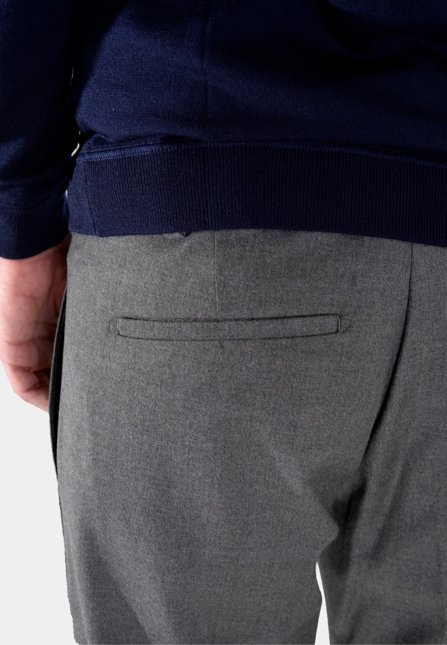 PANTALON BOGGI GRIS POLIES + LANA + ELAS T-48 (23A063702)