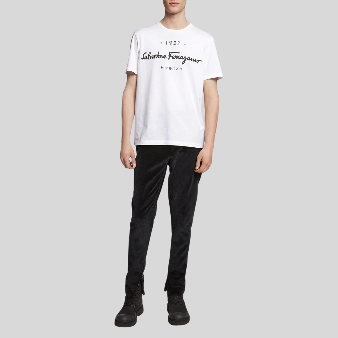 CAMISETA-TSHIRT FERRAGAMO BLANCO ALGODON (728398-120613 )