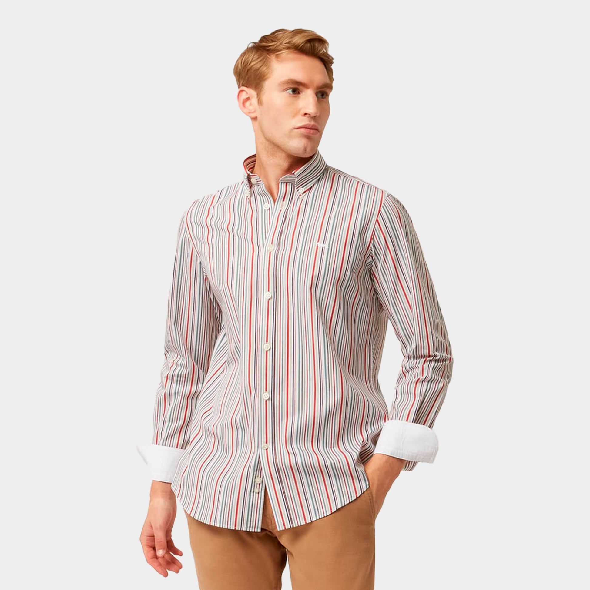 CAMISA HARMONT MULTIRAYAS ALGOD (CRK011012553M-518)