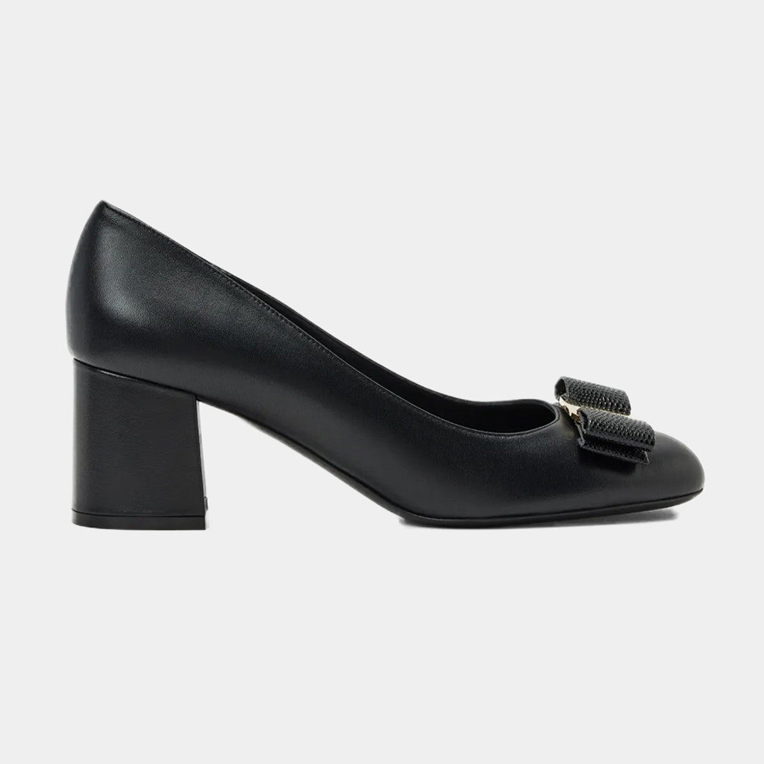 ZAPATO FERRAGAMO DAMA NEGRO CUERO (776750-MELENA*)