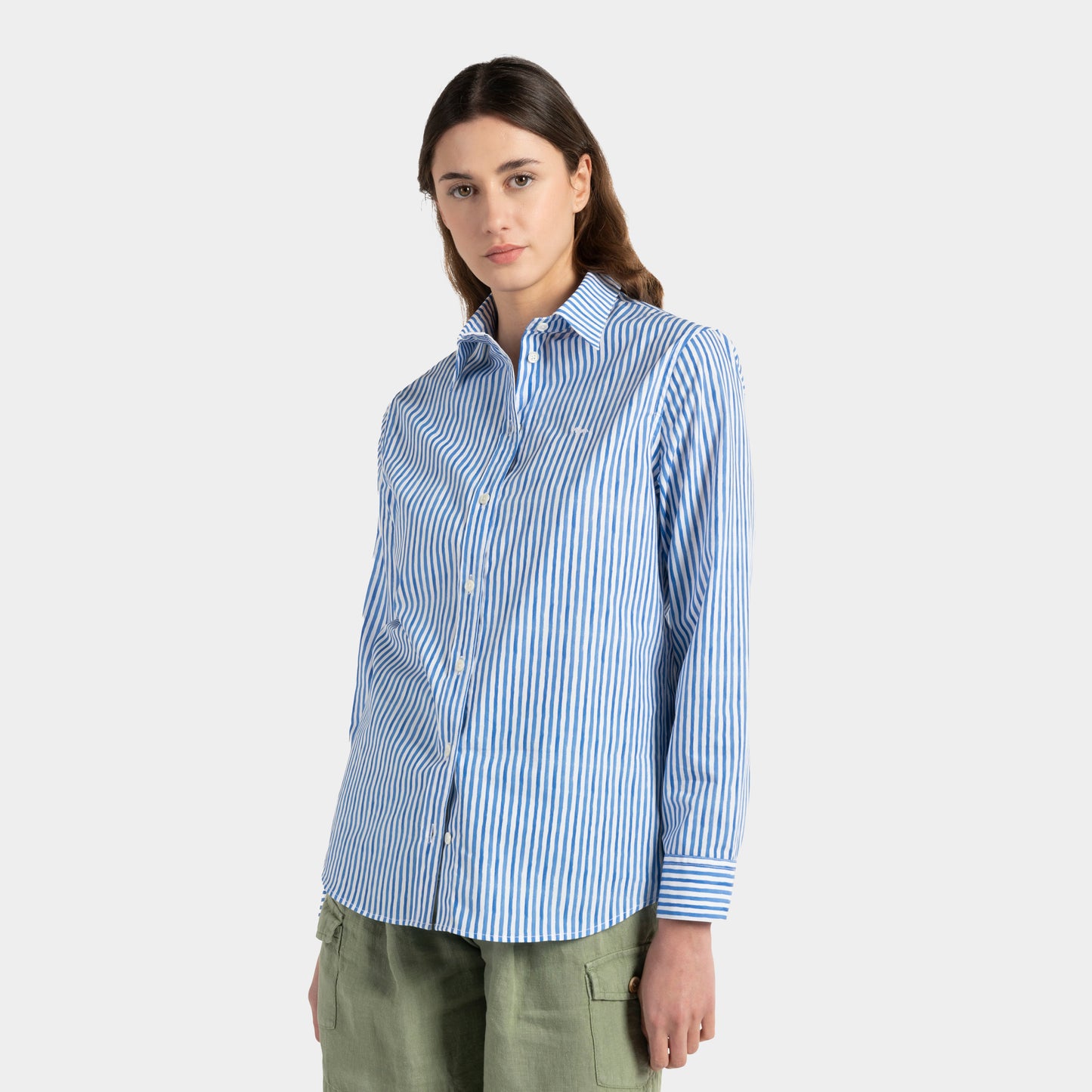 BLUSA HARMONT DAMA RYAS AZUL ALGODON (C0JDA5012385-819)
